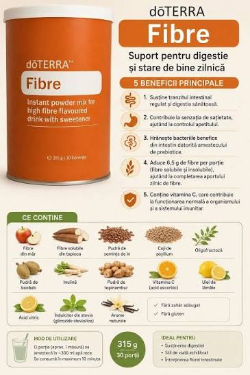 Фибри за храносмилане doTERRA Fibre 315 g 2 Фибри за храносмилане doTERRA Fibre 315 g - Image 2